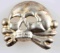 WWII GERMAN 3RD REICH EARLY SS TOTENKOPF CAP BADGE