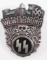 GERMAN WWII WAFFEN SS WEWELSBURG SKULL BADGE