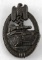 WWII GERMAN 3RD REICH BRONZE PANZER ASSAULT BADGE