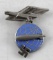 WWII GERMAN ZEPPELIN AIR SHIP VISOR CAP BADGE