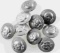 GERMAN WWII SS TOTENKOPF SS TUNIC SKULL BUTTONS