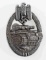 WWII GERMAN ARMY SILVER TANK ASSAULT BADGE