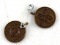 2 WWII GERMAN WAFFEN SS MINI 8 YEAR SERVICE MEDALS