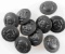 WWII GERMAN WAFFEN SS TOTENKOPF SKULL BUTTONS