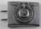 WWII GERMAN THIRD REICH SS EM BELT BUCKLE