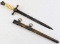 WWII GERMAN KRIEGSMARINE DAMASCUS OFFICERS DAGGER