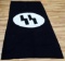LARGE WWII GERMAN SS REENACTORS BANNER FLAG