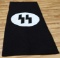 LARGE WWII GERMAN SS REENACTORS BANNER FLAG