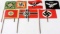 WWII GERMAN THIRD REICH PAPER RALLY FLAG LOT OF 7