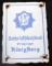 WWII GERMAN THIRD REICH KONIGSBERG STREET SIGN