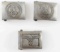 LOT 3 WWII GERMAN BELT BUCKLES HITLER YOUTH SA