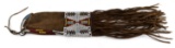 ANTIQU PLAINS INDIAN BEADED BRAIN TANNED PIPE BAG