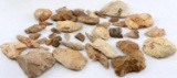 LOT OF ARCHAIC TO MISSISSIPPIAN POINTS SCRAPERS