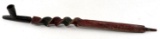 PLAINS INDIAN BLACK CATLINITE STEMMED PIPE