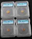 ICG CALIFORNIA FRACTOINAL GOLD COIN TOKEN LOT OF 4