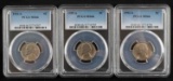 3 1956 S PCGS MS-66 JEFFERSON NICKEL LOT