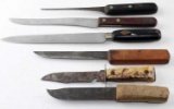 VINTAGE AMERICAN CUTLERY KNIFE LOT OF 6