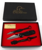DUCKS UNLIMITED BOXED SCHRADE KNIFE SET