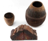 AGATIZED PETGRIFIED WOOD BOOKENDS & PRIMITIVES