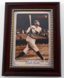 SIGNED BABE RUTH PHOTO POST CARD REPRINT