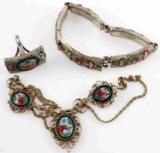 ANTIQUE MOSAIC JEWELRY FABBRICA  ANGELO PESSAR