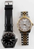 STUHRLING & SEIKO SAPPHIRE QUARTS MENS WATCH LOT