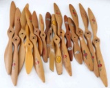 VINTAGE RC AIRPLANE WOODEN PROPELLOR LOT OF 16