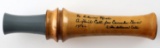 1950S HEIDELBAUER VINTAGE WOOD GOOSE CALL