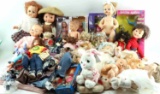 LARGE LOT OF ASSORTED DOLLS GOTZ CHRIS MILLER
