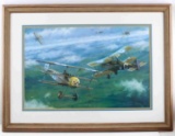 RUSSELL SMITH FRAMED LITHOGRAPH WWI AIRPLANES
