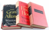 THREE FIRST EDITION WINSTON CHURCHILL WWII BOOKS