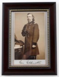GEORGE CUSTER PHOTO CARD REPRINT SIGNED FACSIMILE