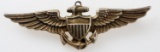WWII NAVY USN PILOT AVIATOR WING VANGUARD STERLING