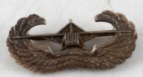 WWII US ARMY AIRBORNE GLIDER ASSAULT WING BADGE