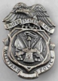 US ARMY OBSOLETE MILITARY POLICE BADGE
