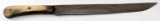 ANTIQUE HORN HANDLE STRALEY FIGHTING KNIFE