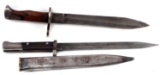WWI GERMAN AND CZECH MAUSER BAYONET LOT OF 2