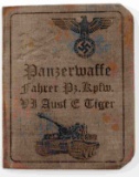 WWII GERMAN PANZER TIGER TANK AUSWEIS ID CARD