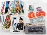 WWII THIRD REICH SS CIGARETTE CARDS RZM TAGS STAMP