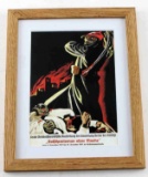 WWII GERMAN THIRD REICH FRAMED PROPAGANDA PRINT