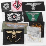 WWII GERMAN THIRD REICH PATCH & CLOTH INSIGNIA LOT
