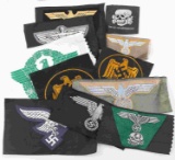 WWII GERMAN THIRD REICH CLOTH INSIGNIA GROUP