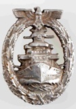 WWII THIRD REICH GERMAN KRIEGSMARINE BADGE