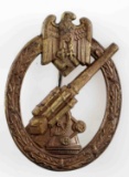 WWII GERMAN THIRD REICH ARMY ARTILLERY FLAK BADGE