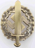 WWII GERMAN THIRD REICH GOLD SA SPORTS BADGE