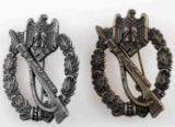 WWII GERMAN ARMY SILVER & BRONZE ASSAULT BADGE LOT