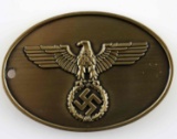 WWII GERMAN THIRD REICH SS GESTAPO ID DISC BADGE