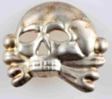 WWII GERMAN 3RD REICH EARLY SS TOTENKOPF CAP BADGE