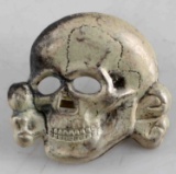 WWII GERMAN THIRD REICH SS TOTENKOPF CAP BADGE