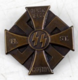 WWII GERMAN SS 1933 GOTHA TINNIE BADGE